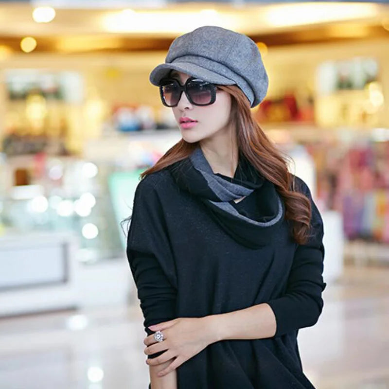 WW | Elegante Damen Newsboy Cap Für Jede Saison