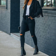 WW | WildlederFransenjacke für Damen