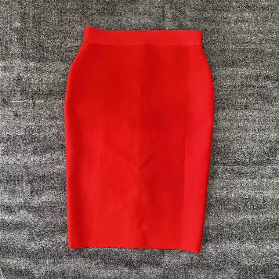 WW | Frauen Neue Rayon Bandage Rock Elegante Bleistiftrock Berühmte Sexy Club Party Kleidung Vintage Vestios