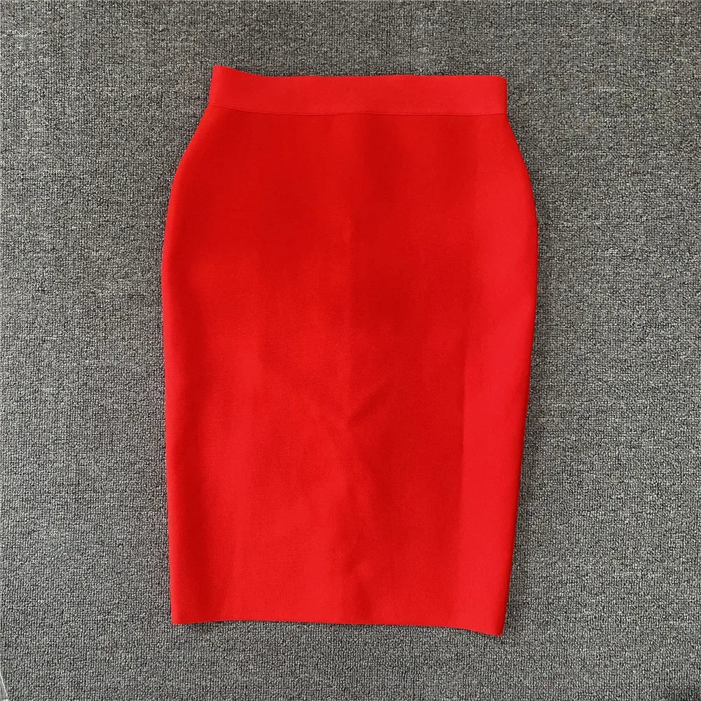 WW | Frauen Neue Rayon Bandage Rock Elegante Bleistiftrock Berühmte Sexy Club Party Kleidung Vintage Vestios