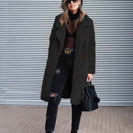 Trendige Fleecejacke