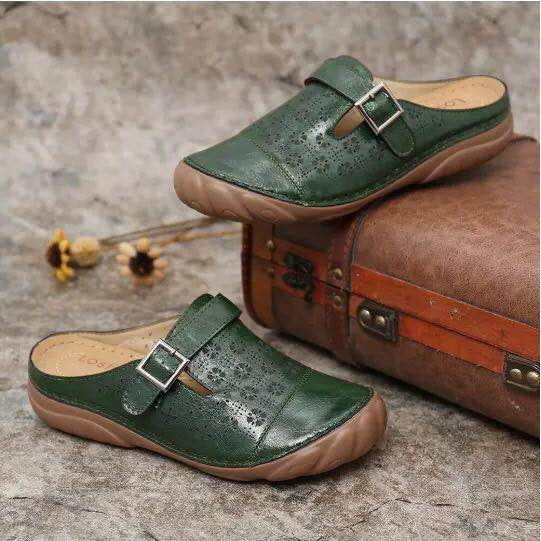 WW | Damen Clogs Aus Leder Weite Passform Leicht