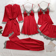 WW | Set aus Weichem Seidenpyjama