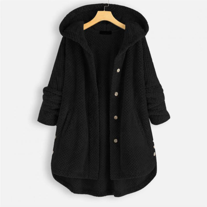 W&W Mode | Stylische, Superweiche Fleece-Kapuzenjacke