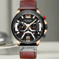 WW | Luxus Militär Leder Uhr Für Herren