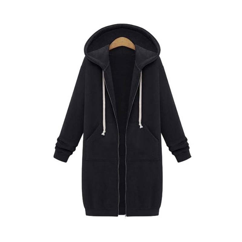 WW | Chic Lange Sweatshirt Jacke