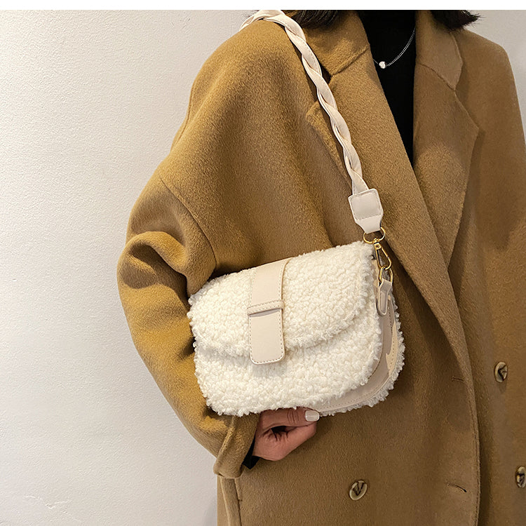 WW - Plüsch Pelz Tasche