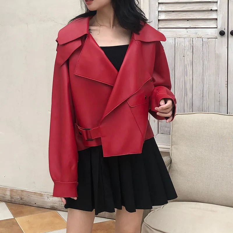 WW | Retro Stilvolle Lederjacke