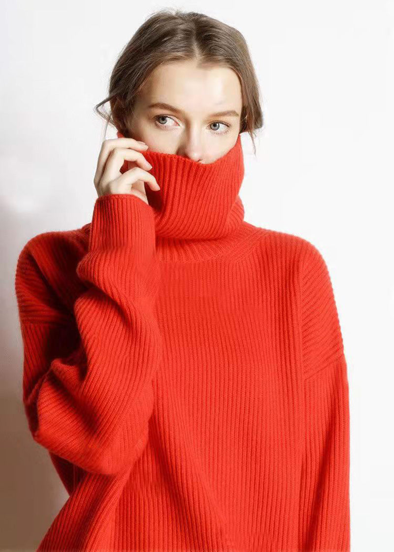 WW - Lockere Und Lässige Rollkragenpullover