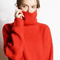 WW - Lockere Und Lässige Rollkragenpullover