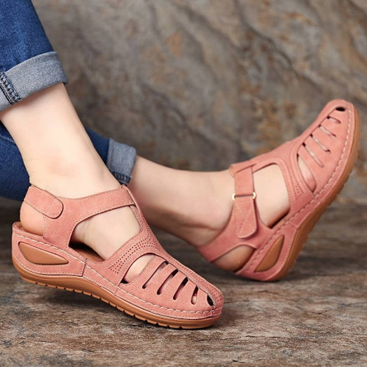 W&W Mode | Geschlossen Damen Klettverschluss Sandalen Und Absatz