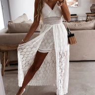 WW | Jumpsuit mit Spitzendruck