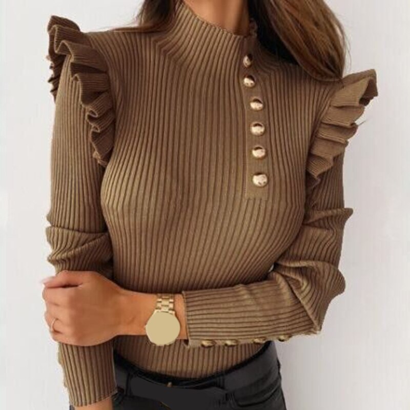 WW | Sweater Mit Rüschendruck