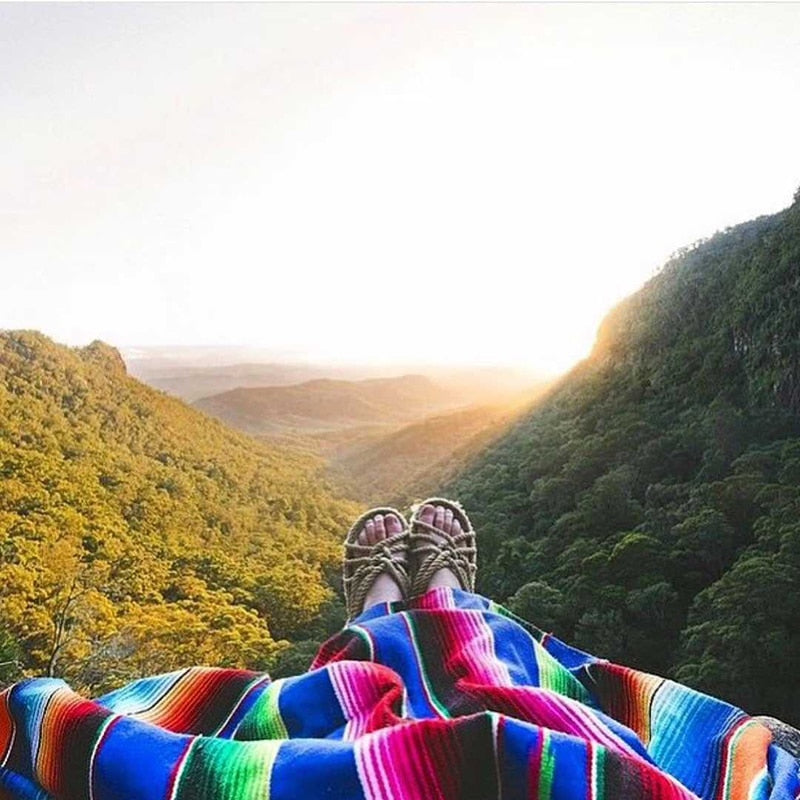 WW | Boho Stil Strand Picknickdecke / Wurfteppich