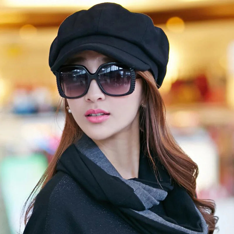 WW | Elegante Damen Newsboy Cap Für Jede Saison