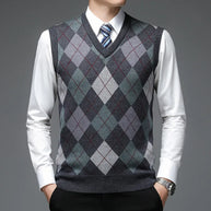 WW | Strickweste mit Argyle-Muster