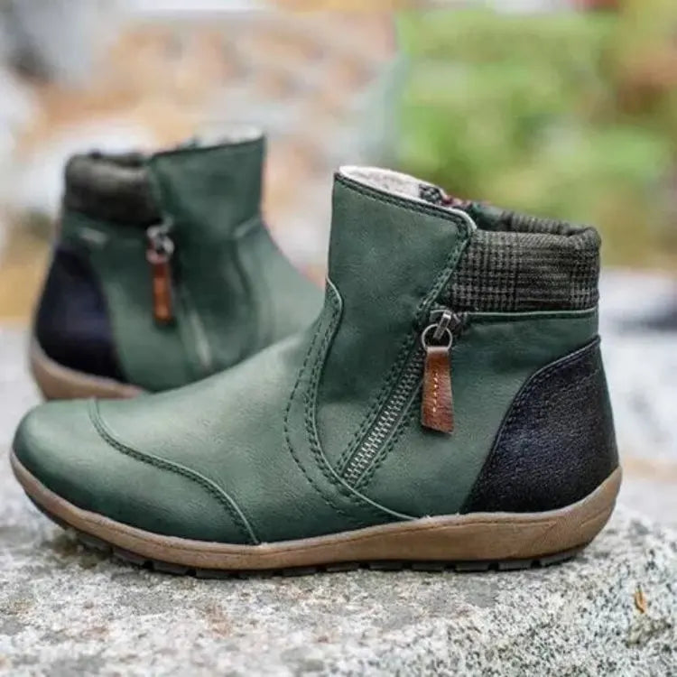W&W Mode | Orthopädische Wasserdichte Premium-Stiefel Mit Reißverschluss