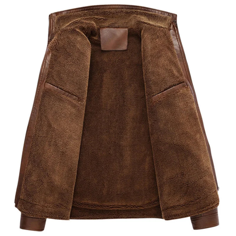 WW | Herren Lederjacke Im Weinlese Stil