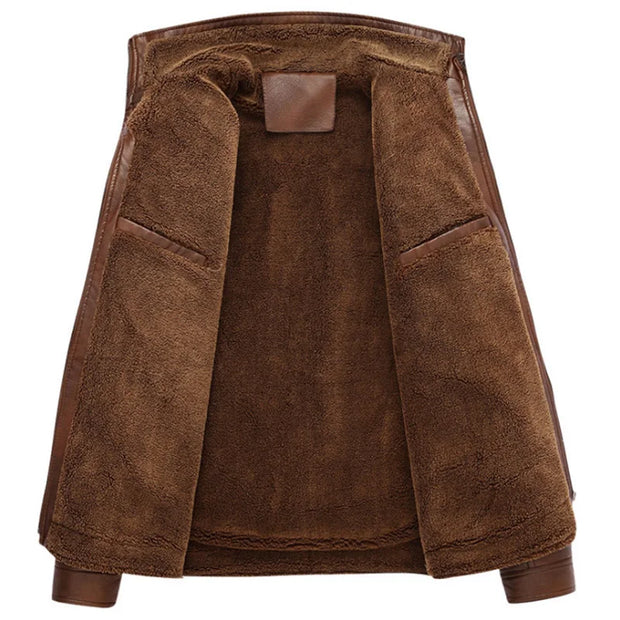 WW | Herren Lederjacke Im Weinlese Stil