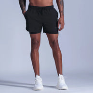 WW | Laufshorts Für Herren 2 in 1 Schnelltrocknend Für Joggen, Fitnessstudio Und Training Davorio