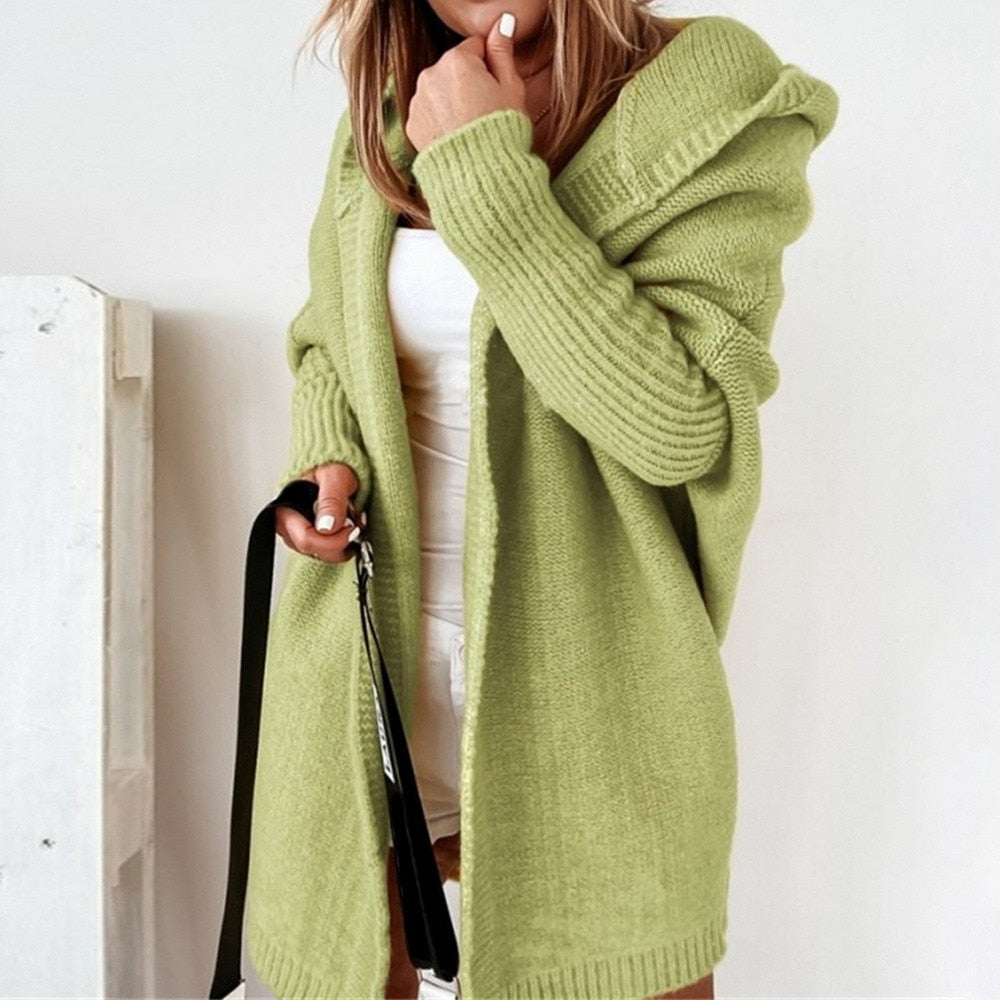 W&W Mode Strickjacke | Lang geschnittener, wärmender Cardigan für Damen