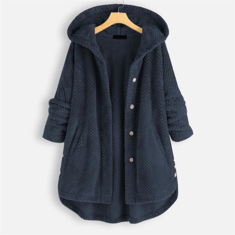 W&W Mode | Stylische, Superweiche Fleece-Kapuzenjacke