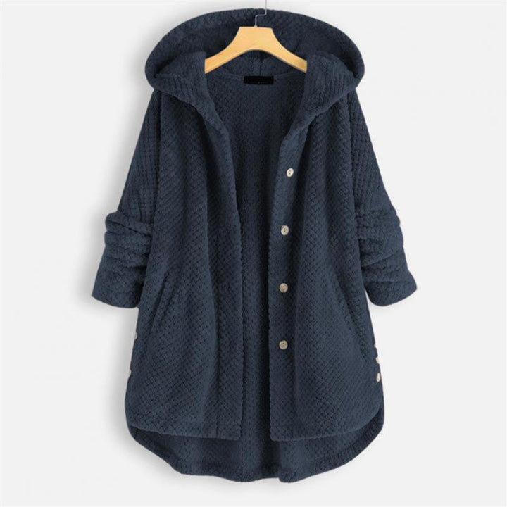 W&W Mode | Stylische, Superweiche Fleece-Kapuzenjacke
