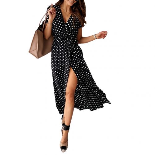 WW - Langes gepunktetes Kleid