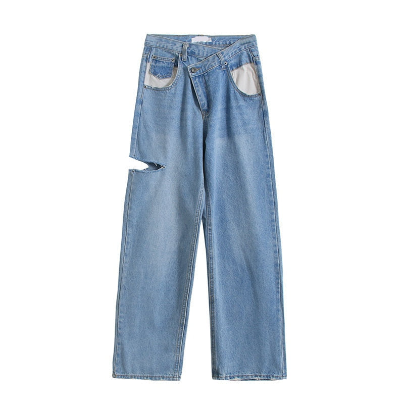 Wolff - Vintage-Lässige Ripped Jeans