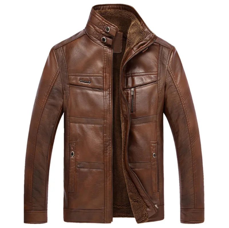 WW | Herren Lederjacke Im Weinlese Stil