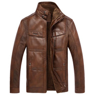 WW | Herren Lederjacke Im Weinlese Stil