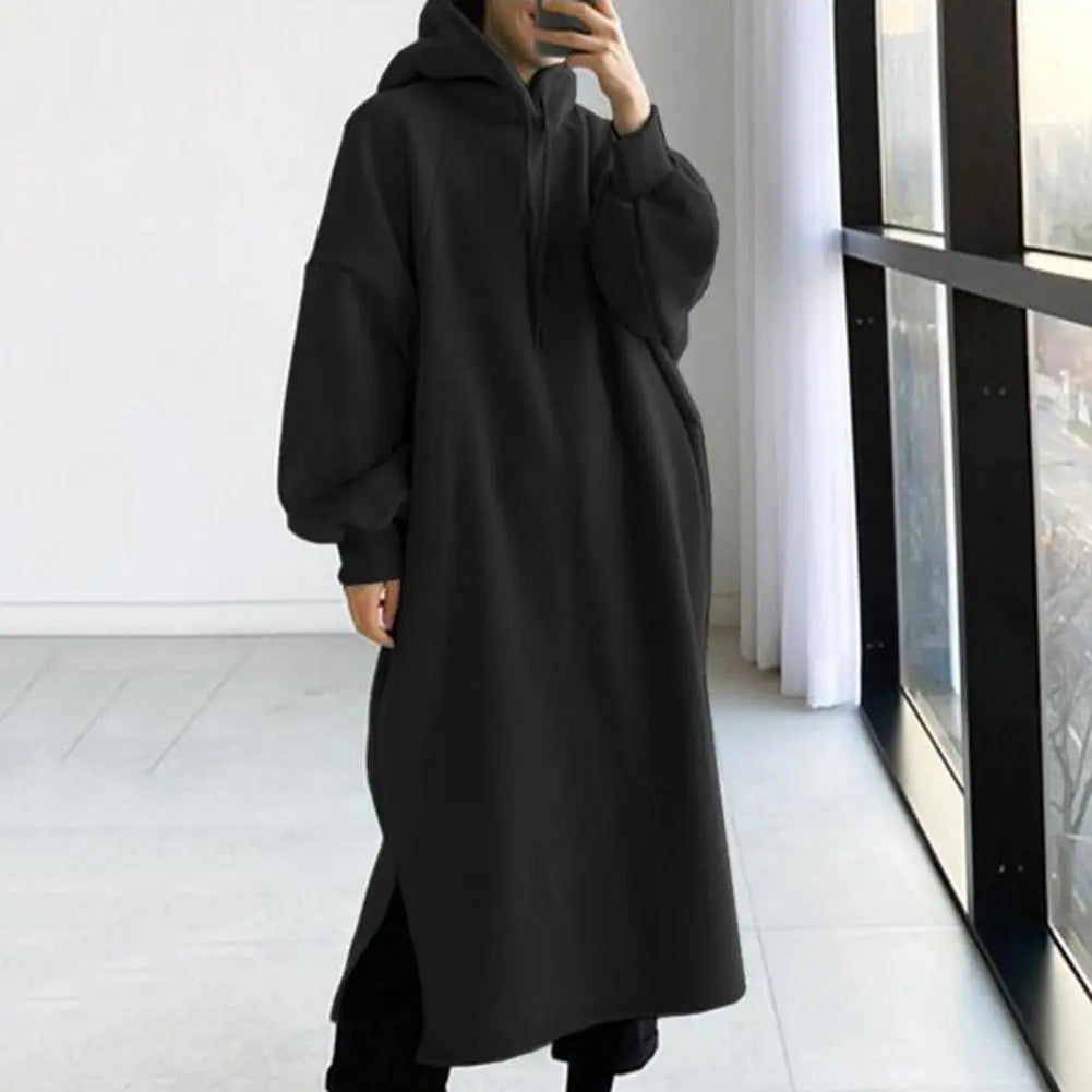 WW | Lefèvre Elegante Oversized Kapuzenkleid