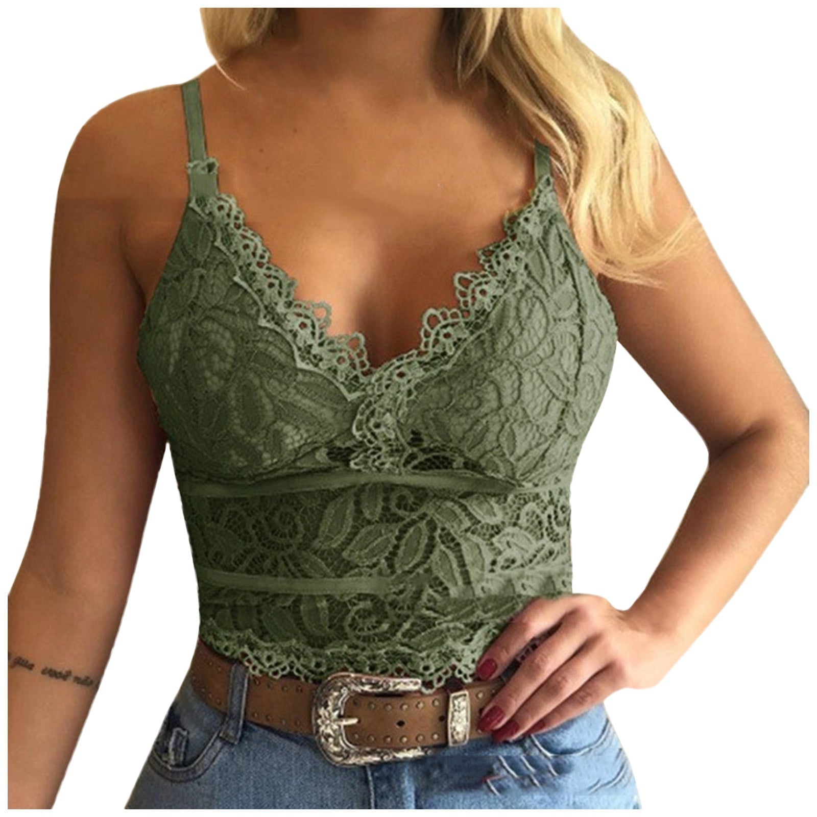 WW | Verführerisches Spitzen Bralette Crop Top