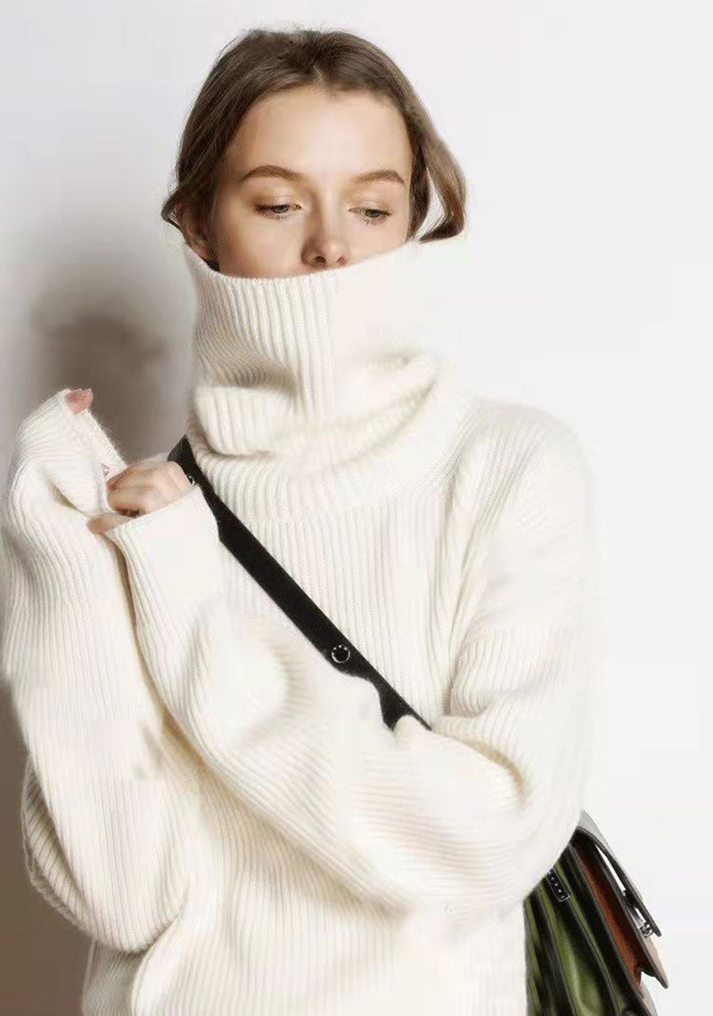 WW - Lockere Und Lässige Rollkragenpullover