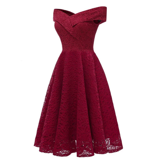 WW | Schulterfreies, Formelles Midikleid Mit Plissee