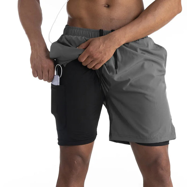 W&W Mode | 2 in 1 Laufshorts Mit Sicherer Tasche Leicht & Atmungsaktiv