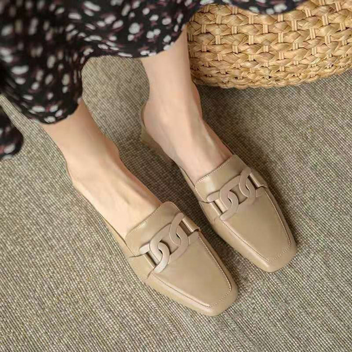 W&W Mode | Bequeme Schuhe mit Mittlerem Absatz und Fußgewölbeunterstützung