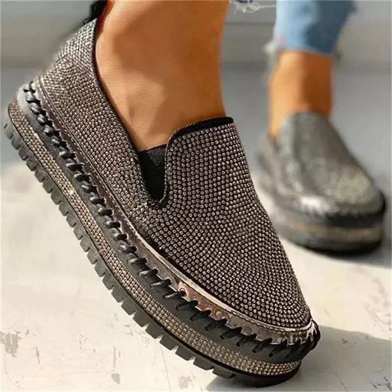 W&W Mode | Bequeme Rutschfest Flache Knöchel Schuhe