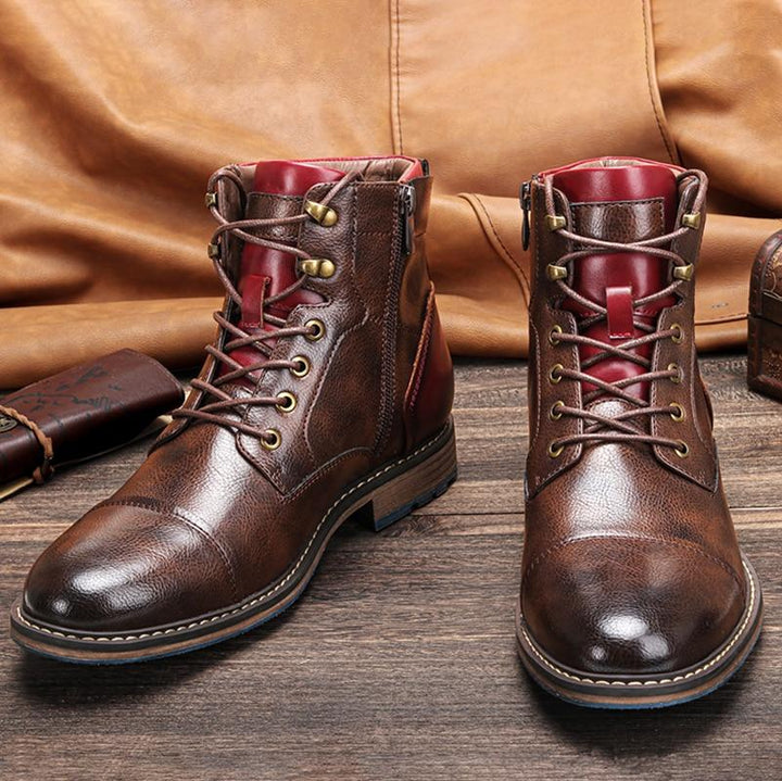 W&W Mode | Klassische Oxford Lederstiefel Für Herren