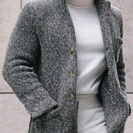 WW - Lässige Strickjacke mit hohem Ausschnitt
