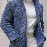 WW - Lässige Strickjacke mit hohem Ausschnitt