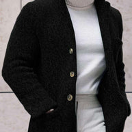 WW - Lässige Strickjacke mit hohem Ausschnitt