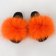 WW | Echte Fell Rutschen Sandalen Hausschuhe Flip Flops