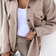 Modische Frühlingsjacke - Mittellanger Mantel