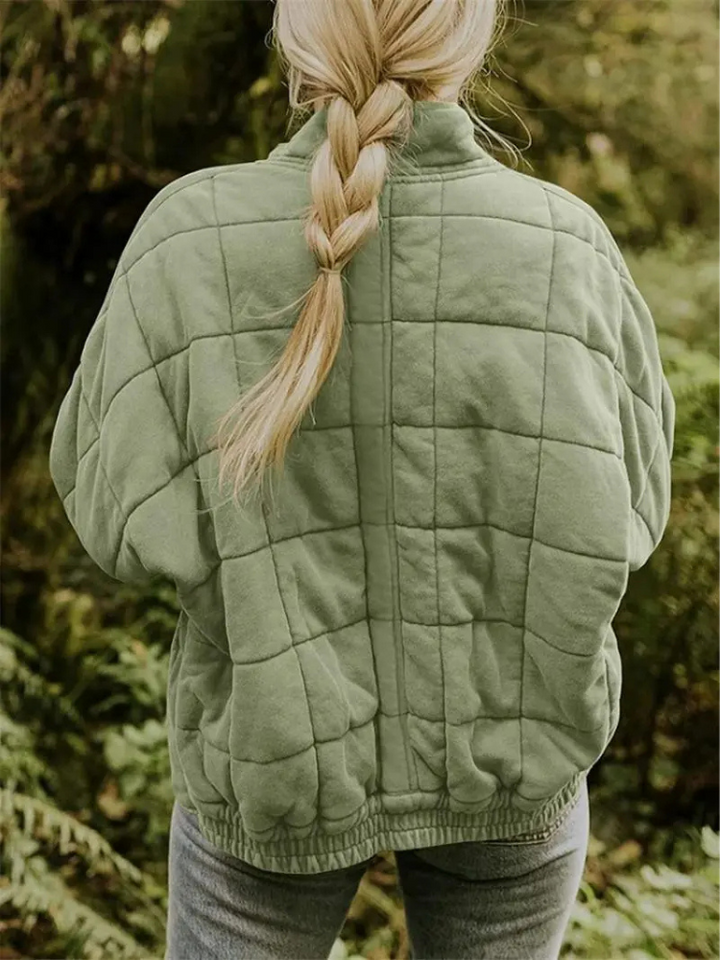 Übergangsjacke für Damen, oversized und warm wattiert