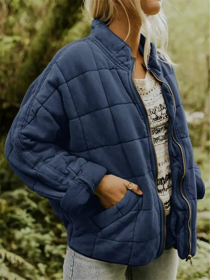 Übergangsjacke für Damen, oversized und warm wattiert