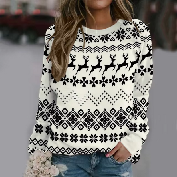 Oversized weihnachtlicher Pullover