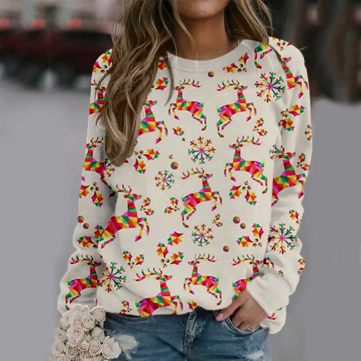 Oversized weihnachtlicher Pullover