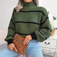 WW | Gestreifte Strickpullover Für Frauen