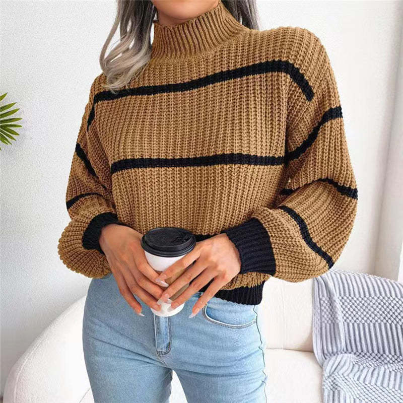 WW | Gestreifte Strickpullover Für Frauen